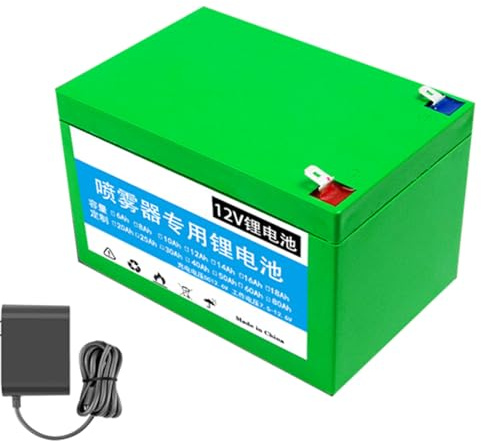 JHKJ 12V 18Ah 20Ah 24Ah 30Ah 40Ah Rechargeable Electric Sprayer Battery 12 Volt Lithium Li-ion Battery Pack for Car Washer Electric Fertilizer Spreade,12V,18Ah