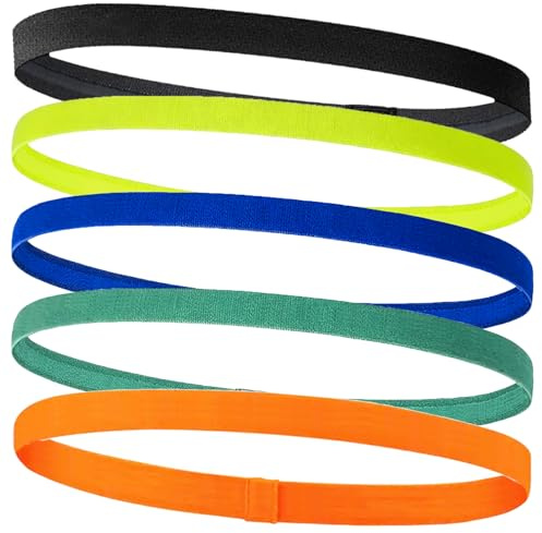 fasce per capelli uomo,fascette per capelli, Sportiva Fascia Capelli,Fascia Elastico Capelli Uomo e Donna,Sportive Fascette Antiscivolo,per Sport,Yoga,Fare Jogging,Calcio