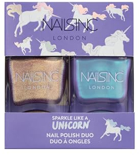 Nails Inc Nail Polish Duo, Sparkle Like A Unicorn, 2 X 14 ml