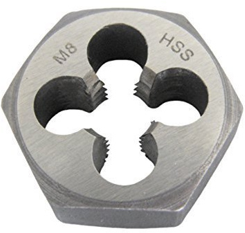 HSS Sechskant-Schneideisen DIN 382, Modell:M4 / Steigerung = 0.7