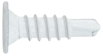 INDEX Fixing Systems BCP B - Pack de 500 tornillos autotaladrantes de cabeza extraplana y huella Phillips (recubrimiento cincado, 4,2 x 14 mm) color blanco