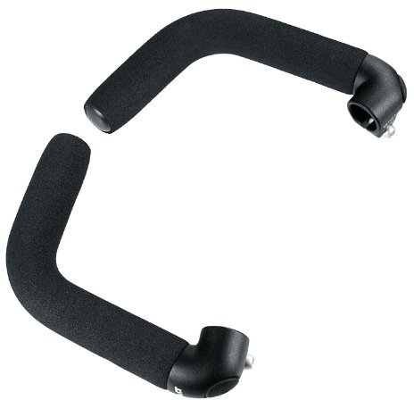 Ergotec Unisex – Erwachsene Bar-ends Touring-l / Aluminum Al6061-t6 Mit Soft-griffüberzug Bar Ends, Schwarz, 322 G EU