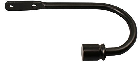 iso-design Raffbügel aus Metall in Schwarz, 2er Set