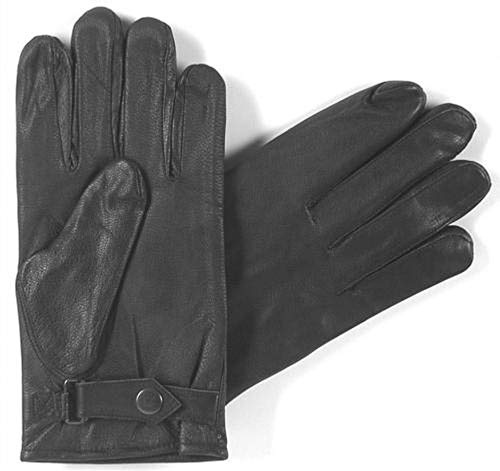 BW Lederhandschuhe mit Polsterung Motorrad Arbeitshandschuhe Bikerhandschuhe Schwarz S-XXL (S)