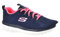 Skechers Sport Graceful Get Connected Women's Sneaker 8 C/D US Navy-Hot Pink, 5 UK