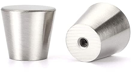 goldenwarm 10 Stück Schrankknöpfe Möbelknöpfe Edelstahl Knöpfe Kommode Türknauf Edelstahl Knöpfe für Schränke Küchenknopfe