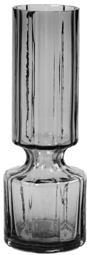 broste Copenhagen Hyacint Vase Glas Smoked Pearl Clear 28,3 cm