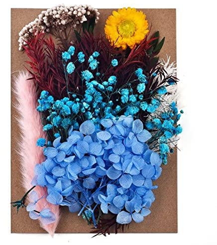 1 Beutel getrocknete Blumen Trockenpflanzen für Aromatherapie Kerze Epoxidharz Anhänger Halskette Schmuckherstellung Handwerk DIY Zubehör-1St