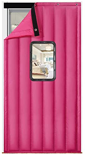 ECOLEK 130x220cm Thermovorhang Haustür,Wärmeschutzvorhang Wasserdicht Winddicht Geräuschisolierung,Schalldecke Winter verdicken Baumwolltürvorhang,Schlafzimmer balkontür türvorhang