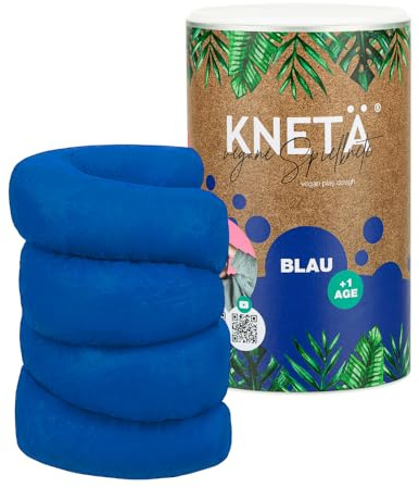 KNETÄ XXL Papierdose (1.000g) - Vegane Spielknete für Kinder ab 1 Jahr I Made in Germany (BLAU)
