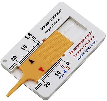 Gatuida 4 Pz Misuratore di profondità del battistrada misura battistrada pneumatici spessimetro pneumatici atrezzi misuratore di profondità del pneumatico profondimetro modello
