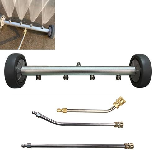 TOOSOAR Limpiador de Tren de Rodaje Con 3 Barras de Extensión Para Limpiadoras de Alta Presión, Chasis, 4000 PSI