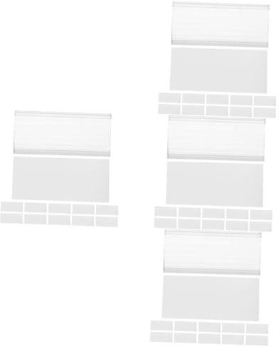 SOLUSTRE 80stücke Etikettenhalter Für Preisschilder Transparente Display- Für Supermärkte Geschäfte Restaurants Und Veranstaltungen Für Und Produktanzeige