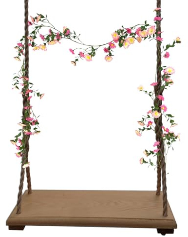 JRYGAC Künstliche Blumengirlande Kleines Gänseblümchen, 210 cm Blumenranke Künstliche, Künstliche Blumen Helle Farben, Künstliche Blumen Hängend für Hochzeiten, Dekoration von Räumen (Rosenrot)