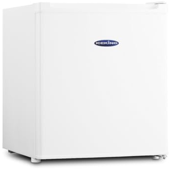 ICE KING TT47EW Table Top Fridge, 40L Capacity, White, Reversible Door, Door Balconies, Adjustable Thermostat, Energy Efficient – Ideal for a Kitchen, Utility Room, Office or Bedroom