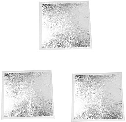SEWACC 300 STK Folienimitation kreativekraft innenarchitektur gilm verkleidung Silve Nachahmung von Gold Metallfolie bronzierende Silberfolie Vergoldung Nachahmung Handwerk Goldimitation