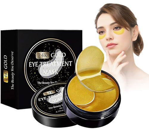 60 Pcs Patch Occhi, Maschera Occhi, Patch Occhiaie e Borse, Anti-Rughe e Anti-Occhiaie, Rimuovi Borse e Puffiness, Effetto Idratante e Antietà