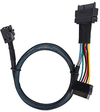 Mini SAS-kabel, SFF8643 Till SFF8639 15P Power Line Mini-serverkontakt H D D-adapter Enkel Installation, Premium Hållbarhet Höghastighetsprestanda Mini SAS-kablar