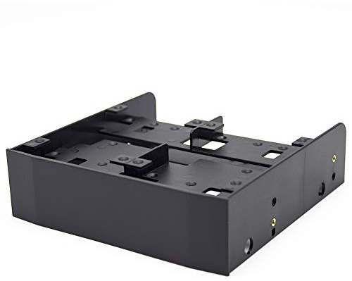 SustVita 5.25 bis 2,5/3,5 Adapter für HDD/SSD -Montagehalterung, kompatibel mit Standard -5,25 -Zoll -Bucht von PC, unterstützt 7 mm - 15 mm 2,5 -Zoll -Laufwerke.