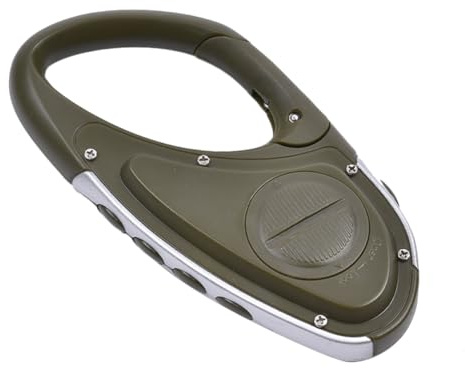 Digital Altimeter Barometer - Multifunction Digital Barometric Altimeter, Carabiner Clip Design | Outdoor Adventure Gear with Elevation Tracker, Compact Hiking Accessory for Men Women Explorers