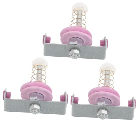 DECORNIJIA 3pcs Yarn Tensioner Accessories for Knitting Machines, Stainless Steel and Ceramic Material, Wide Compatibility for Textile and Weaving Machines, Enhancing Knitting Efficiency