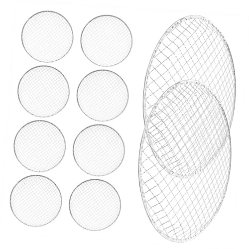 Homoyoyo Lot de 10 Grilles De Cuisson Jetables en Maille pour Barbecue Extérieur, Compactes Et Légères, Adaptées Au Feu De Camp Et Pique-niques, Grillage Résistant pour Viande, Légumes Et Poisson