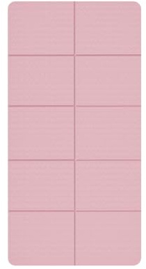 Tappetino da Yoga Pieghevole,Doppia Faccia Antiscivolo Alta Densita Pilates Mat,Portatile Tappeto Ginnastica,Comfort 8mm Exercise Mat, Aerobica,Viaggi,con Borsa Per Riporre Oggetti(Pink)
