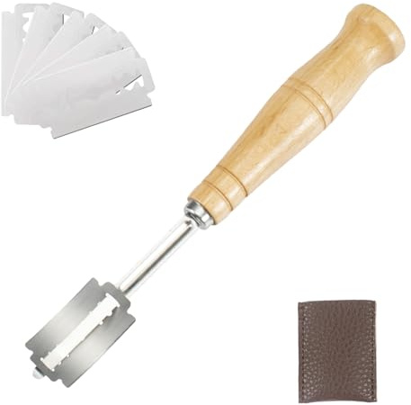 Bäckermesser,Brot Backen Zubehör Teig Bread Messer Teigmesser Lame Set | Backmesser mit 5 Edelstahl Blade Brotklinge Broteinschneidemesser Einritzmesser Backzubehör für Bäcker Scoring Bake Baguette