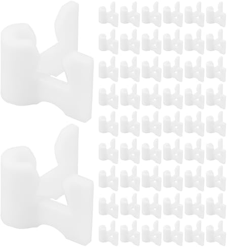 DOITOOL 100pcs DIY Closet Organizer Connectors Shoe Cabinet Pipe Replacement Parts Wire Shelf Brackets for Wardrobe Storage and Shoe Rack Assembly