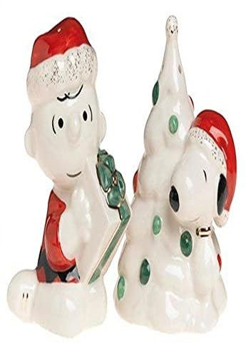 Lenox Snoopy's Christmas Salz- und Pfefferstreuer aus Steingut