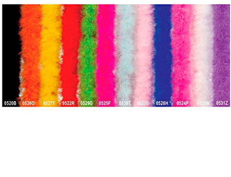 Amakando Can Can Federboa Marabu Federschal rosa - 2 m Marabou Federstola Burlesque Feder Boa Charleston 20er Jahre Schal Mafia Party Stola