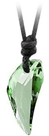 Hanessa Halsband Hals-Kette Wolfs-Zahn Anhänger aus Kunst-Kristall Herren Unisex