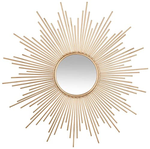 Atmosphera - Spiegel Sonne goldfarben - Metall D 99 cm - Gold