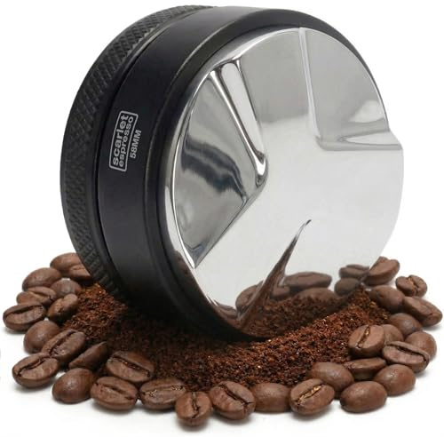 scarlet espresso | Kaffee Distributor »Grande TRE« – Kaffeverteiler für gleichmäßige Verteilung im Siebträger 5–13mm einstellbar – Leveler für präzise Espresso-Zubereitung – 49 mm