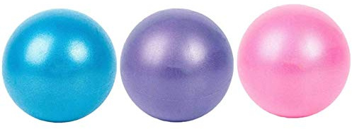 Xinlie Mini Soft Pilates Ball - Anti-Burst Core Exercise Swiss Ball for Yoga, Balance, Workout, Fitness (3 Pieces)