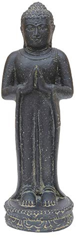 STONE art & more Authentische Buddha-Figur Begrüßung, stehend, 50 cm, Steinfigur, Steinguss, frostfest