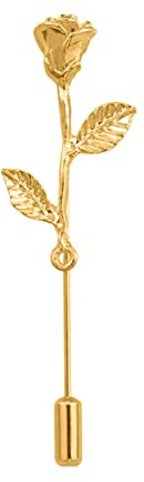 Golden/Sliver Rose Brosche Liebhaber Mantel Anstecknadel Corsage Blume Paar Boutonniere Abzeichen zeigt Liebe Schmuck Geschenk für Paare
