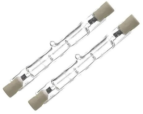 Generic Linear Halogen Bulbs 120W = 150W, Eco Halogen Energy Saving Floodlight Security Light Bulbs J78, 78mm Length, 2250 Lumen - Pack of 2