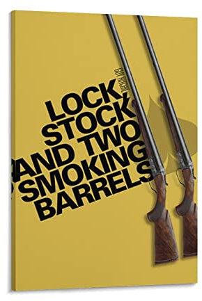 Lock Stock And Two Smoking Barrels Crime Comedy Movie Poster Canvas Art Poster And Wall Art Picture Print Modern Family Bedroom Decor Posters 16x24inch(40x60cm)