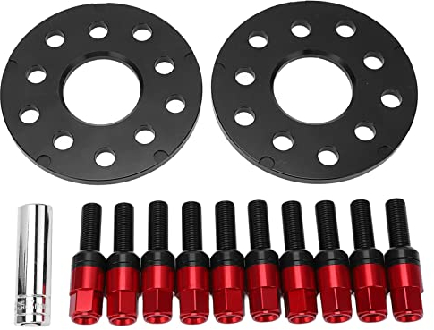 KIMISS 5 X 100 & 5 X 112 Spurverbreiterungen, 2 Stück, 8 Mm Hubzentrische, Geschmiedete Distanzscheiben, Nabenbohrung 57,1 Mm, mit Kugelsitzbolzen, für A3 A8 1997-2008 T