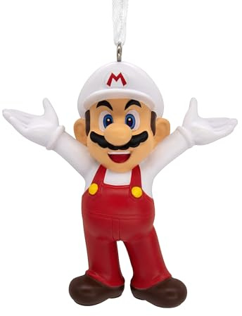 Hallmark Nintendo Super Mario Fire Mario Christmas Ornament