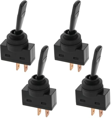 The Lord of the Tools 4 Pezzi ASW-13D Interruttore A Levetta Per Auto Interruttore A Levetta Per Auto A 2 Pin Interruttore A 2 Posizioni Per Interruttore Della Luce Del Cruscotto Dell'auto