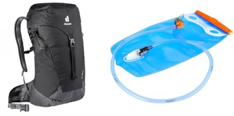 deuter AC Lite 30 Wanderrucksack, Black-graphite & Streamer 2.0 Trinksystem