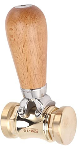 Woodworking Chisel Mallet, Carpenter Wood Hammer, Woodworking Chisel Mallet Beech Wood Carpenter Hammer with Replaceable Solid Brass, Seafood