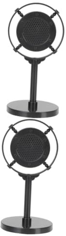 ibasenice 2pcs Vintage Simulated Microphone Prop for Home Decor Educational Toy and Photography Settings