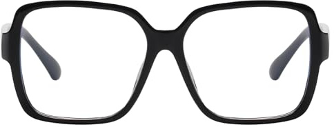 EYEGLSMST Stilvolle Übergroße Lesebrille für Männer und Frauen, Quadratische Blaues Licht blockierende Große Computer-Lesebrill, Gross Brille zur Verhinderung von Augenermüdung