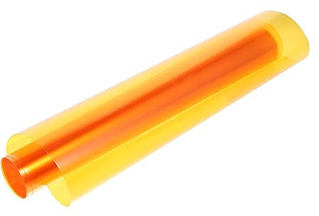 JECOMPRIS 90% Transparenz Autolicht-Aufkleber Orange Scheinwerfer-tönungsfolie Selbstklebend Nebelscheinwerfer-tönung Kratzer Einzigartiges Auto-Styling