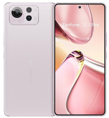 ASUS Zenfone 12 Ultra, EU Official, Sakura White, 16GB RAM 512GB Memory, Snapdragon 8 Gen Elite, 6.78 Inch AMOLED 144Hz, 50MP Gimbal Camera