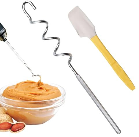 Kitchen Mixing Gadget, Jam Mixing Tool, Jam Hand Mixers, Multifunctional Sauce Stirring, Stirring Tool for Home, Restaurants, (30 cm/11.8in Length) (40 cm/15.7in Length) Silver
