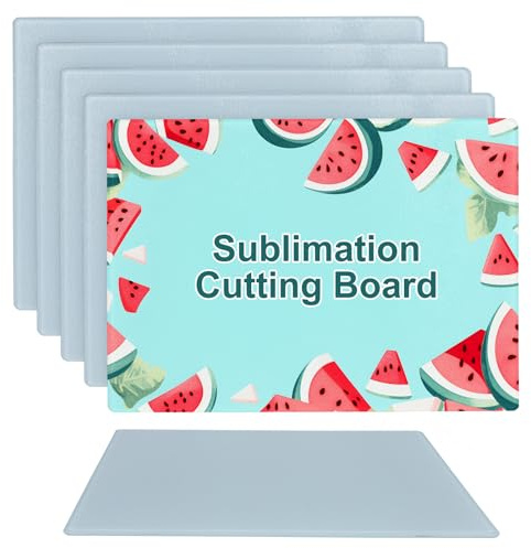 6PCS Sublimation cutting board blanks,Glass cutting board,Sublimation cutting boards,Sublimation glass as gifts to give to friends